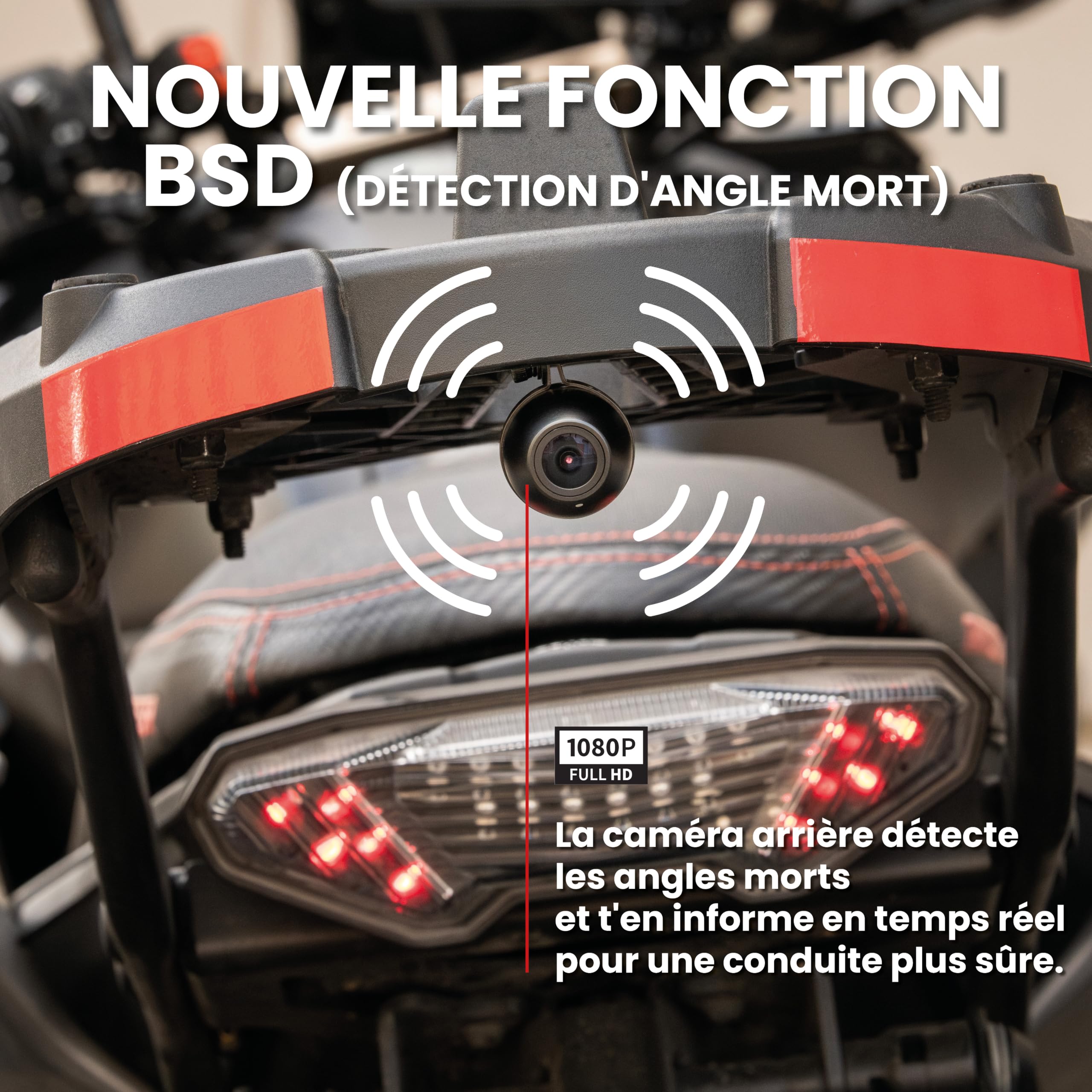 Midland Kit d'extension BikePlay Pro C1683 - Lot de 2 Dash Cam, 2 TPMS et câbles