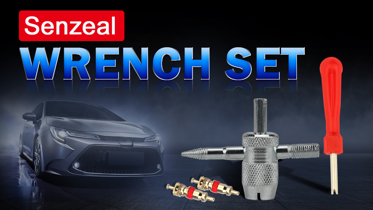 SENZEAL Kit Riparazione Valvole Pneumatiche - 2 Chiavi Doppia Testa + 20 Nuclei - Per Auto, Bici E Moto - Foto 8