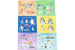 Bluey Early Education Learning Blanket: Expand Your Child's Mind and Keep Them Cozy