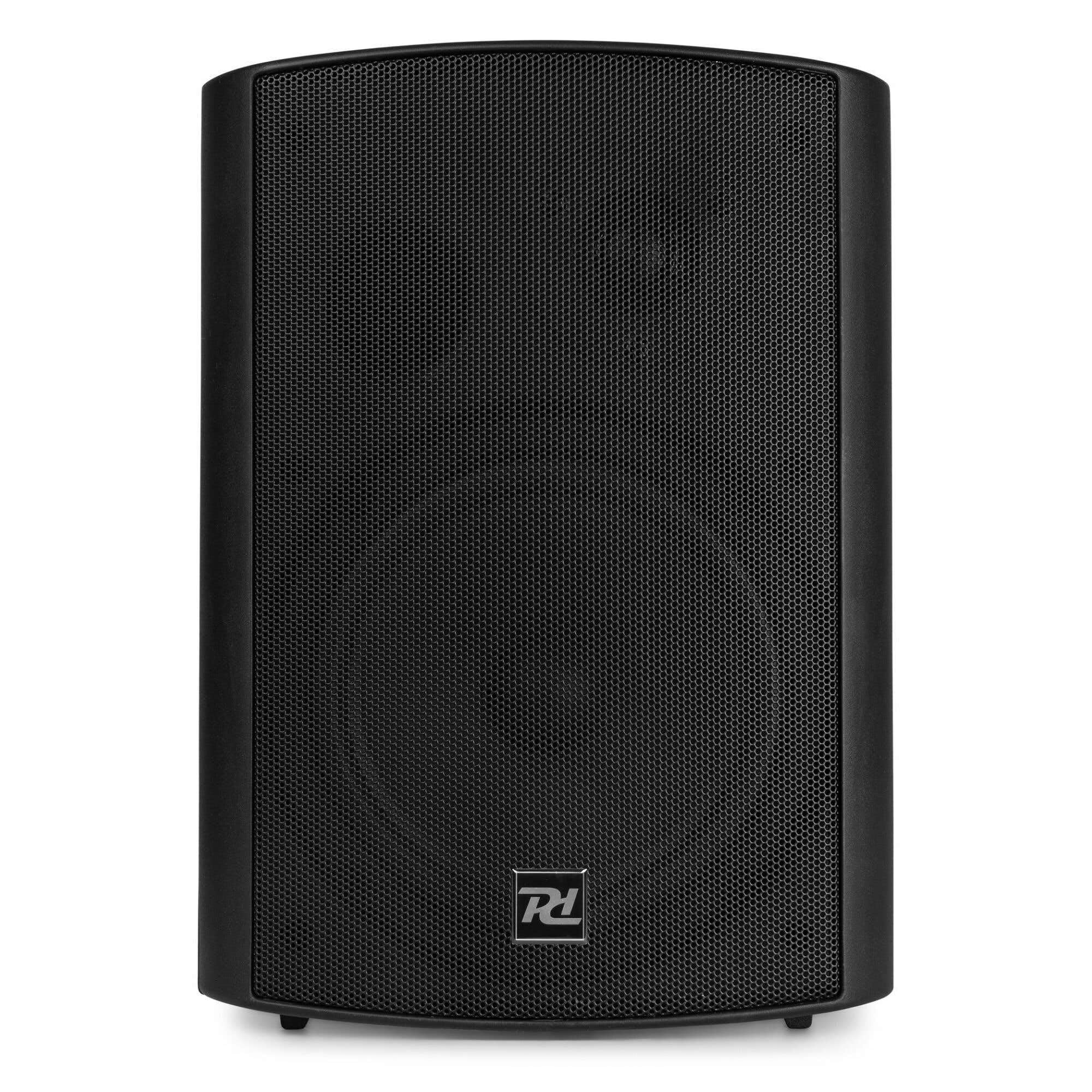 Power Dynamics DS65MB Enceintes Bluetooth 2 Voies 125 Watts, Noir, 6,5", Livré par Paire avec Étrier de Fixation, Utilisation Intérieur ou Extérieur, Actif/Passif, Prise 3,5mm AUX