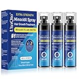 5% Minoxidil Spray for Men and Women, Infused with Biotin, for Hair Regrowth Treatment, Beard Growth, Extra Strength Treatment to Combat Hair Loss and Thinning, 5 Month Supply, 3 x 3.38 oz