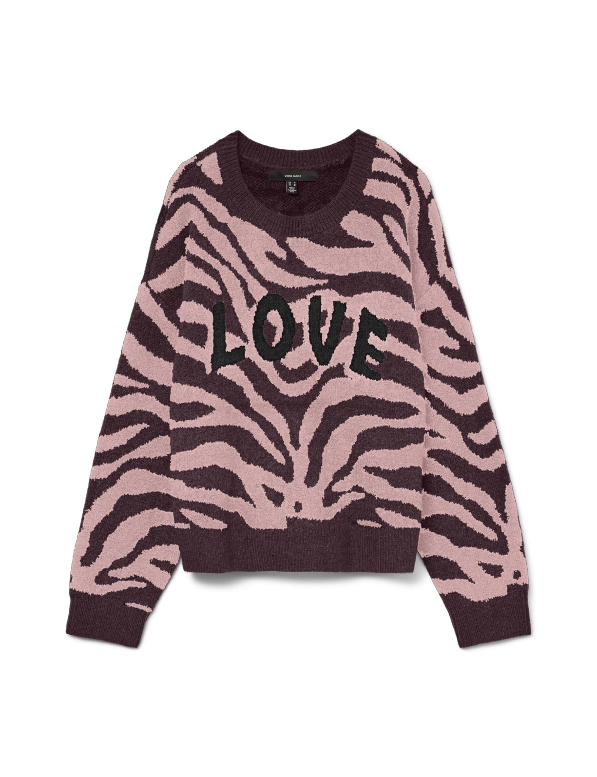 VERO MODA Vmnewkai LS O-Neck Pullover Boo, Winetasting, XL
