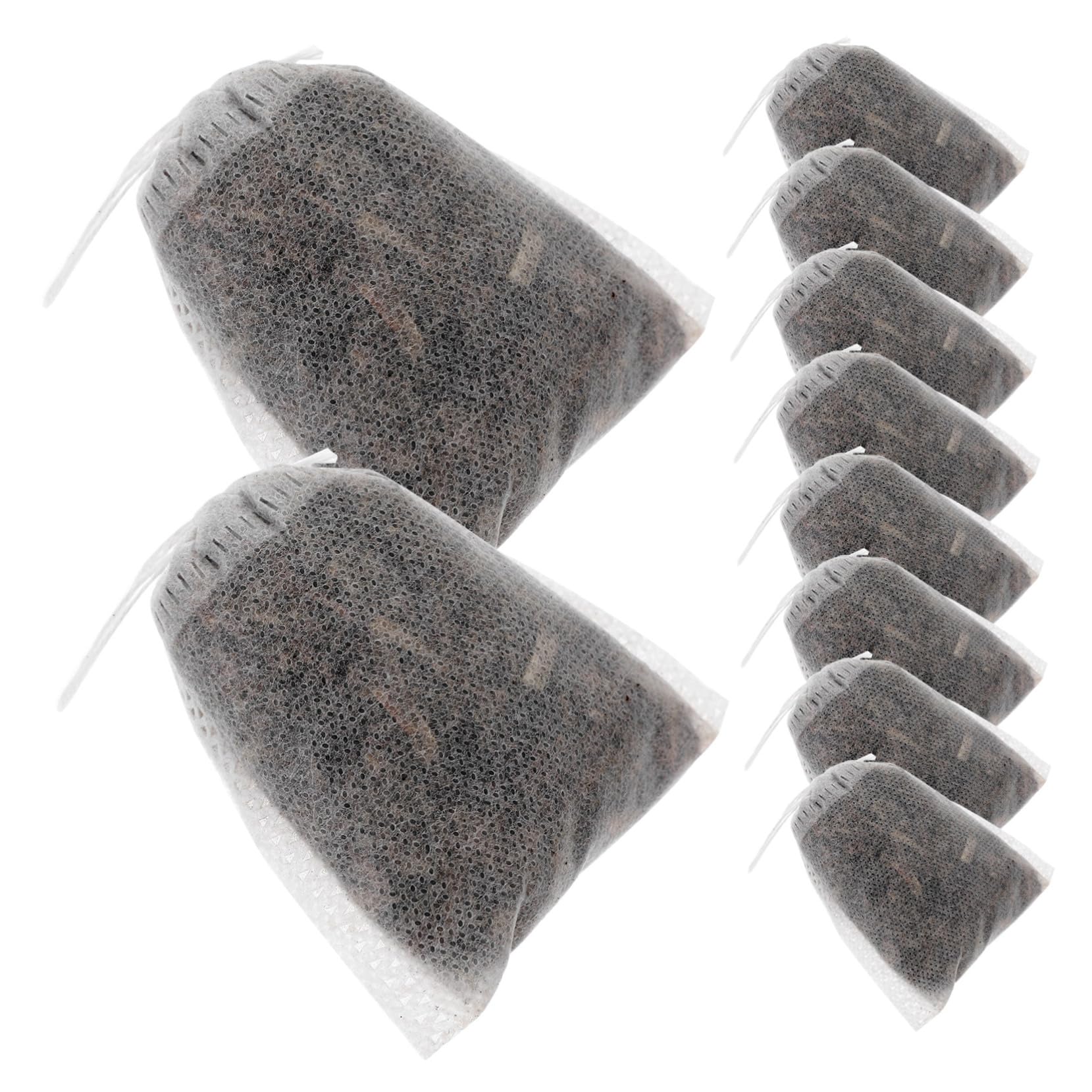 FRCOLOR 5 Ensembles Sachet D'Absinthe Sachets De Thé Parfumés avec Cordon De Serrage Sachet Parfumé Squelette D'Épices Sachets De en Sisal pour 10 pièces * 5