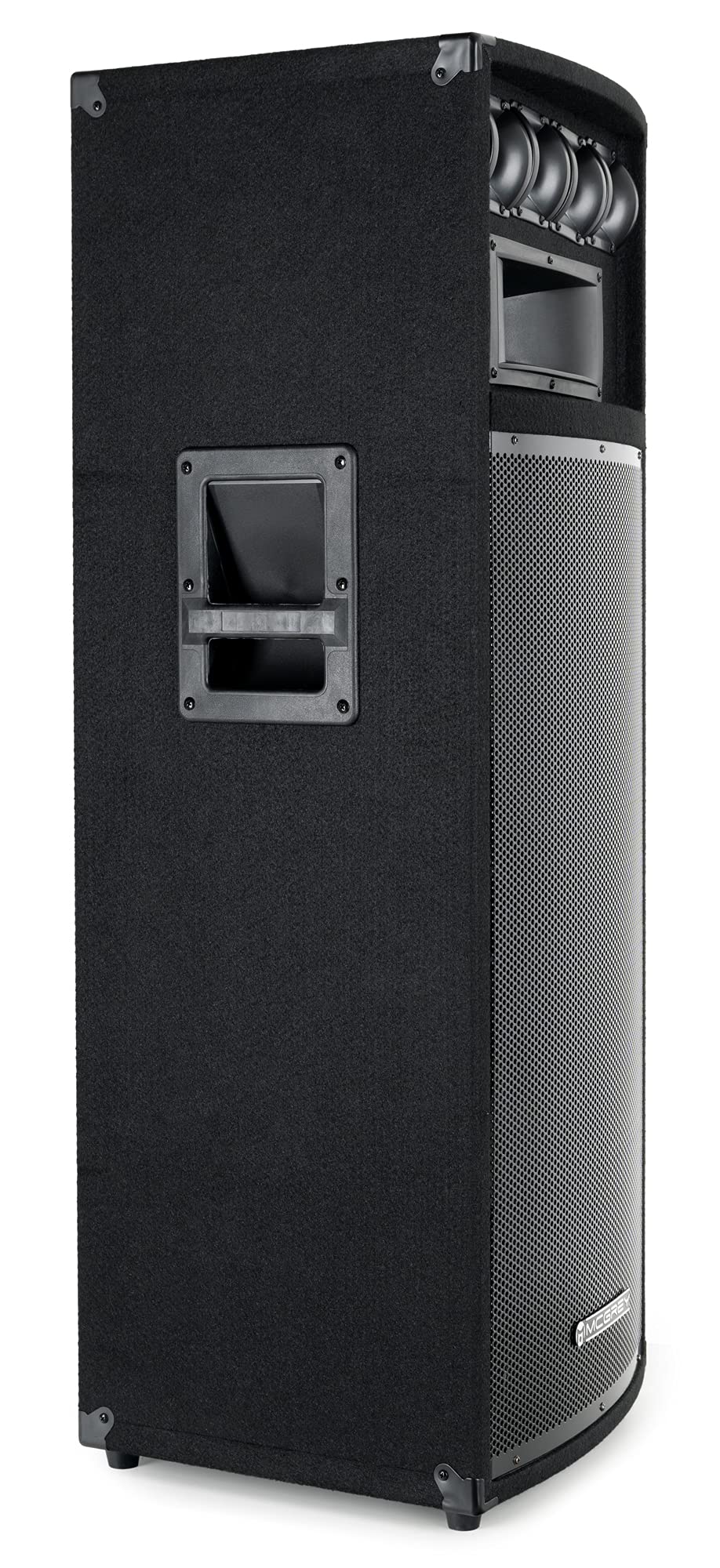 McGrey PowerDJ-212 Cassa Passiva, Cassa DJ/Party passiva, 1x tweeter | 2x woofer da 12" con tubi bass-reflex, 2x driver piezo da 3, Potenza: 800 Watt Peak, Risposta in frequenza: 45-18.000 Hz