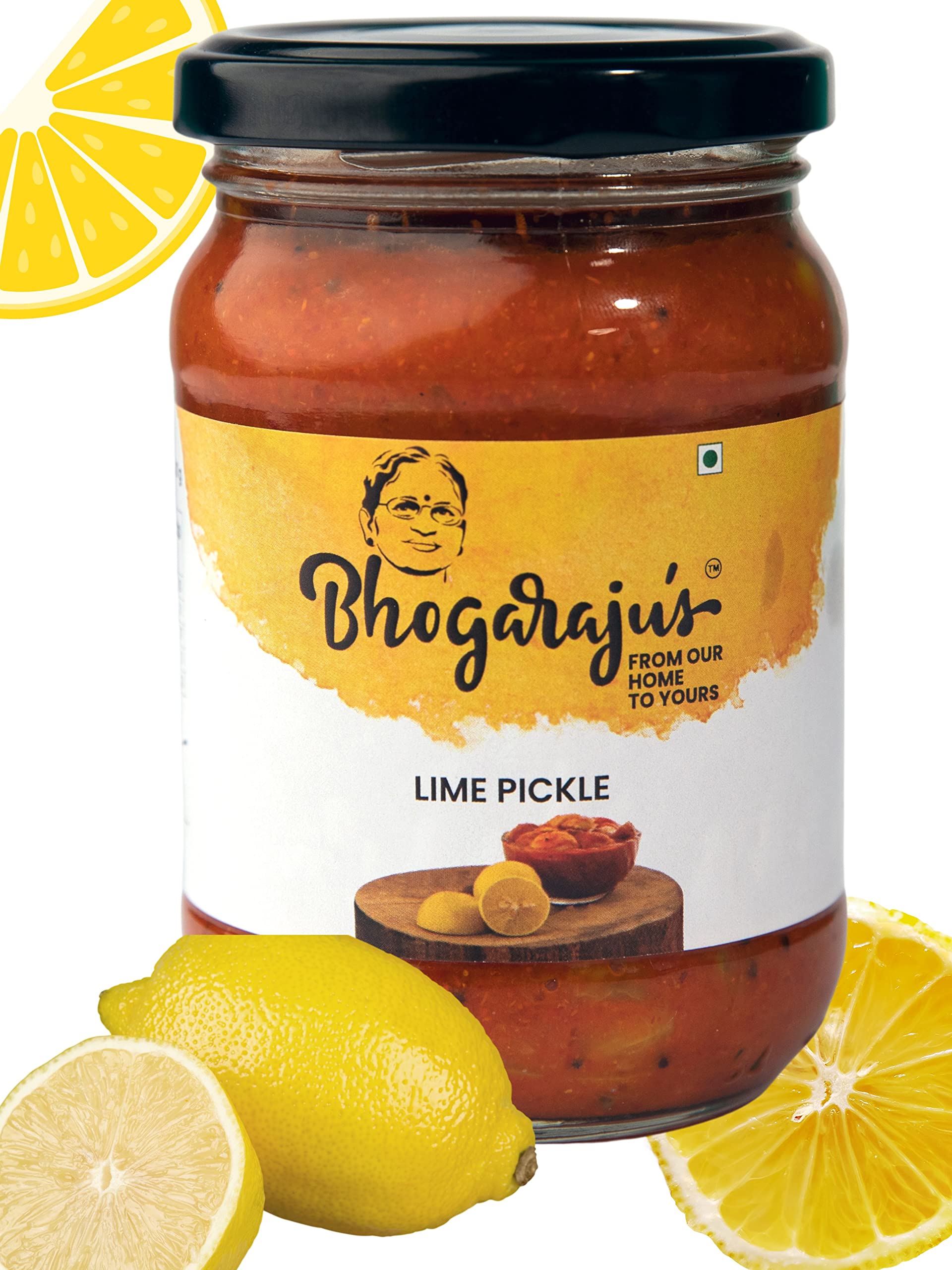 Chokhi Dhani Bhogarajus Andra Style Mango Thokku Pickle + Lime Pickle 300G Each(Pack Of 2)Mango,Lime Pickle(2 X 300 G) 2