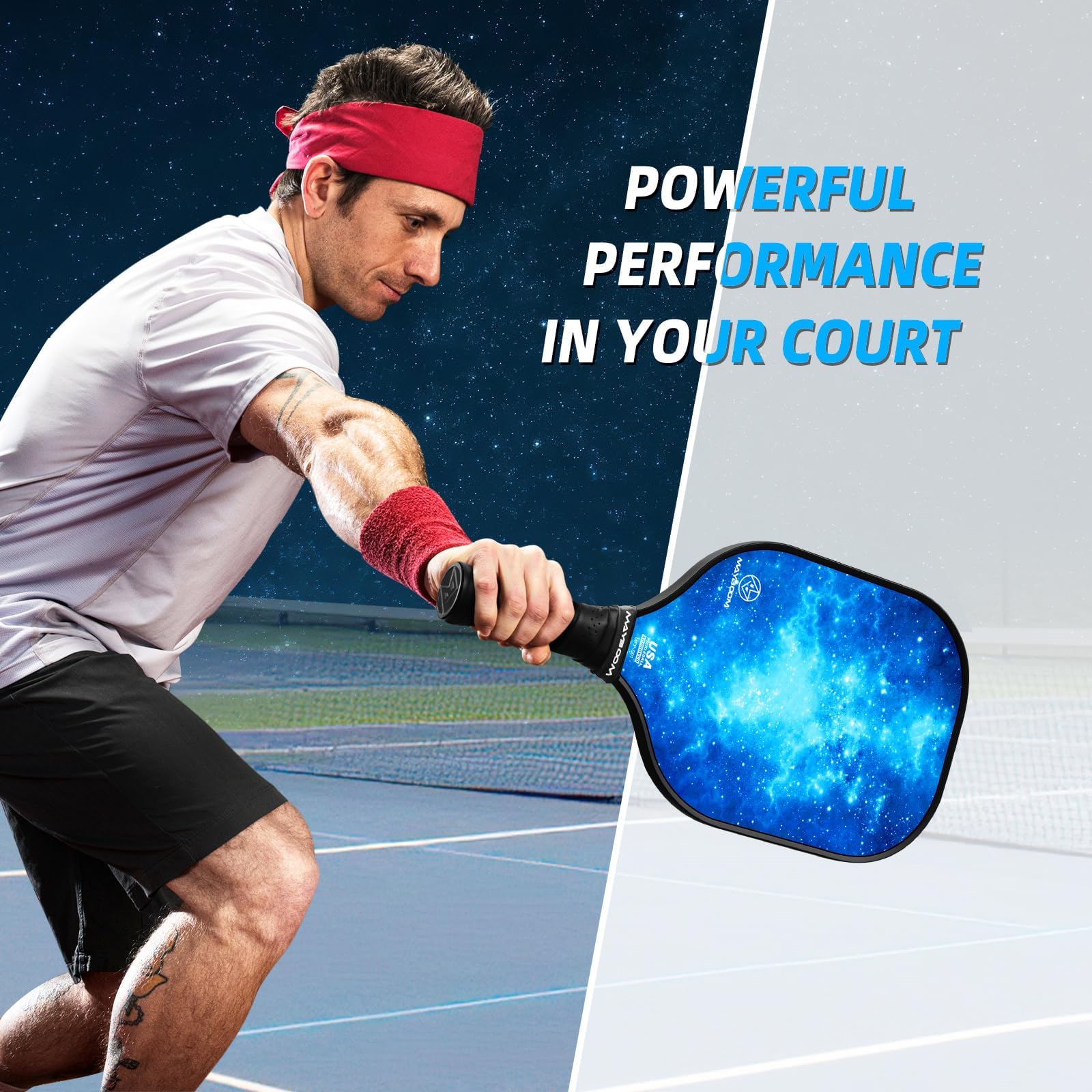 Snapklik.com : Pickleball Paddles Set Of 2, Fiberglass Pickleball ...