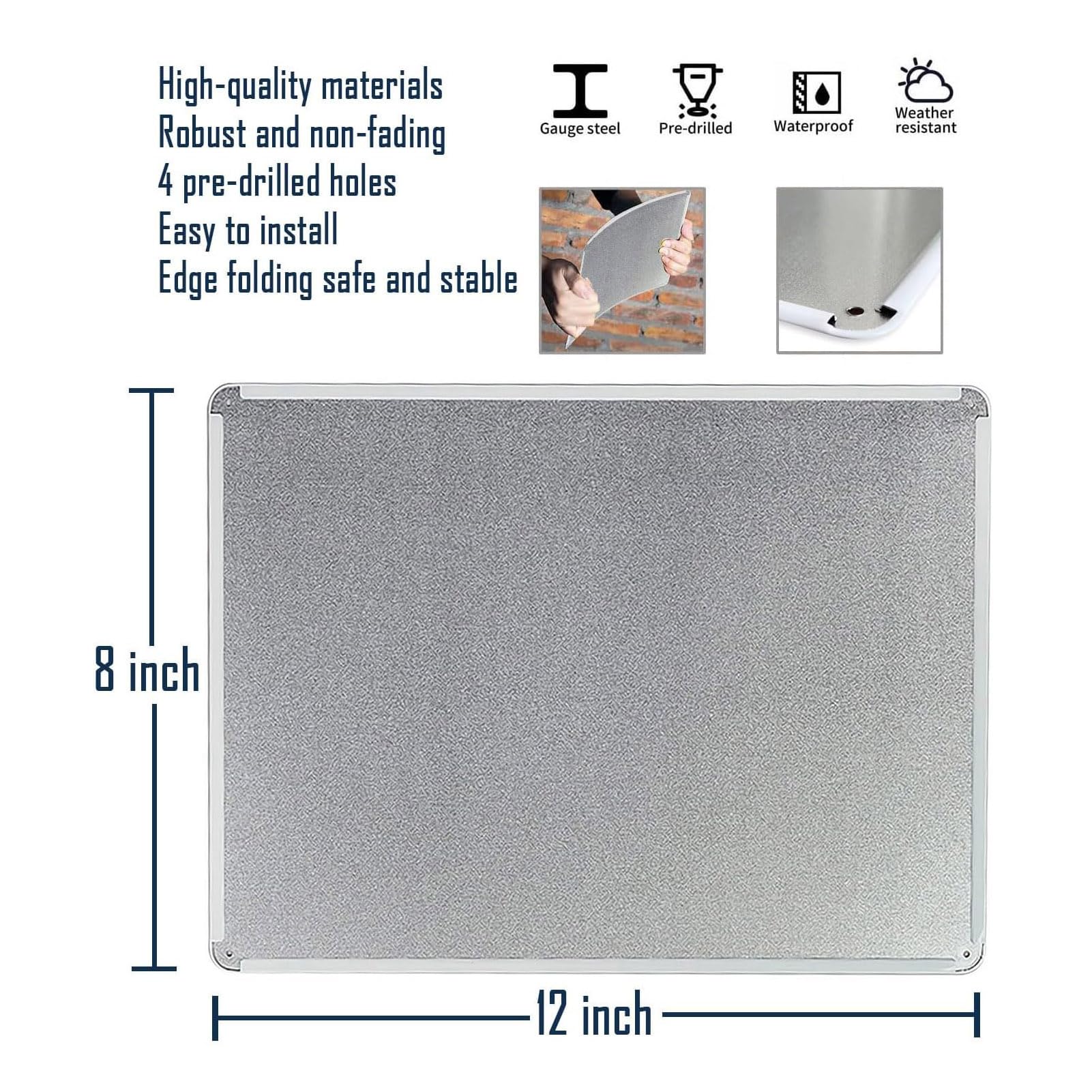 Targa In Metallo ELEtina Con Scritta Divertente In Inglese – 20,3x30,5 Cm – Decorazione Da Parete Per Garage, Bar, Officina