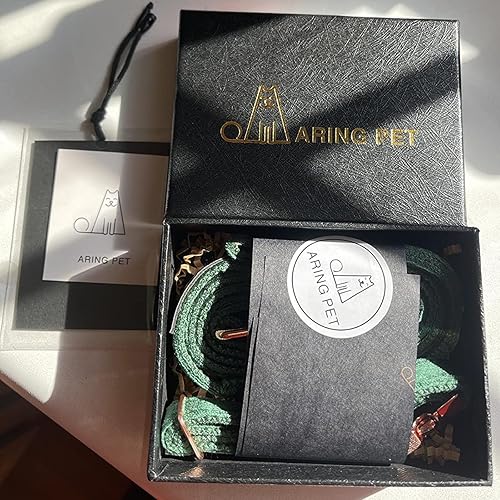 Miniatura 6 de ARING PET Juego de collar y correa de terciopelo para perro, collar y correa suaves para perros, collares ajustables para perros