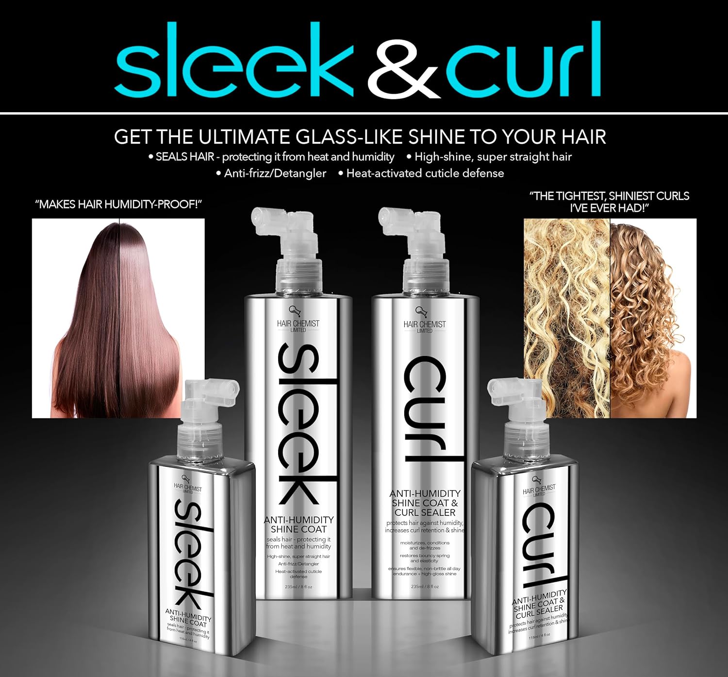 Hair Chemist SLEEK Anti Humidity Shine Coat 8 oz. - Image 9