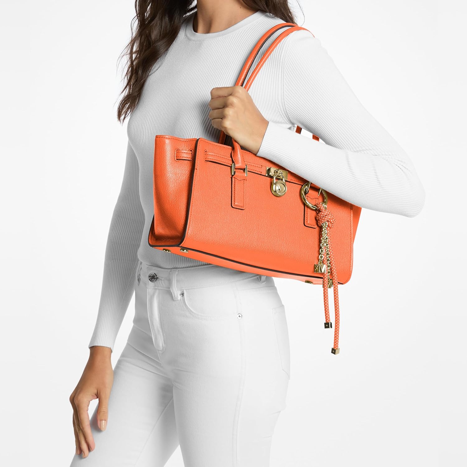 Michael Kors Women's Hamilton Small Shoulder Tote With Charm