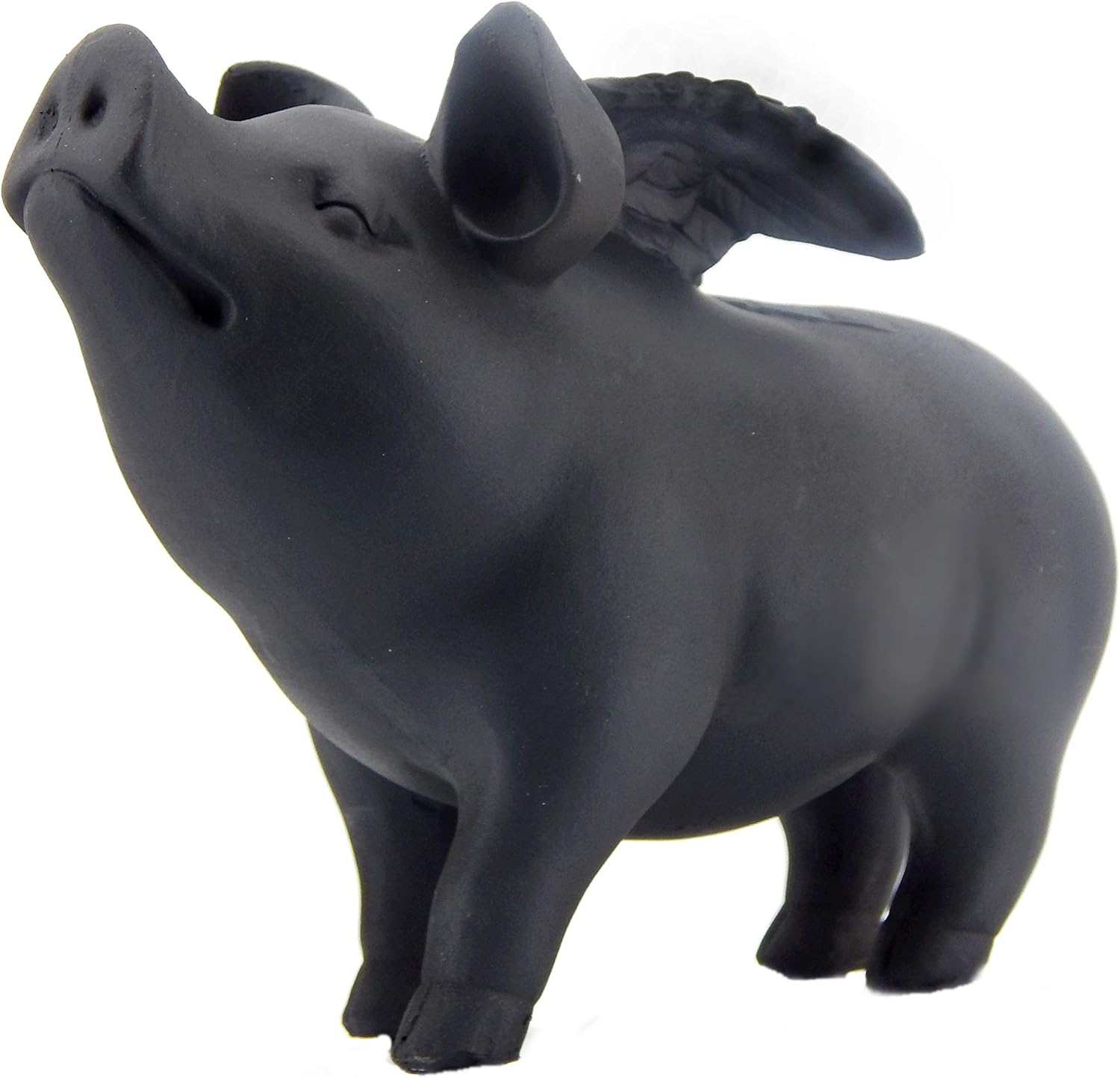 Bellaa 26096 Whimsical Flying Pig Statue Angel Hog Heaven Farmhouse Animal Cottage Country Lodge Home Decor Vintage Rustic Collectible 5 Inch Tall - Image 7