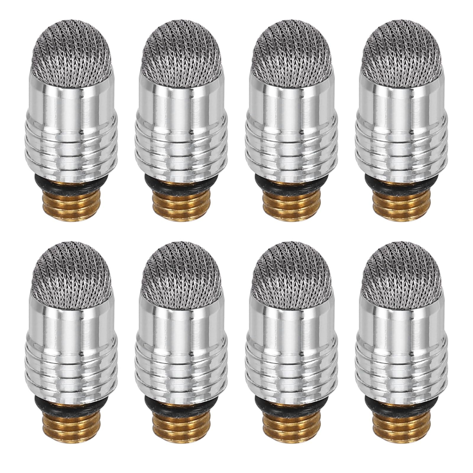 PATIKIL 静電容量式 タッチペン先端 8個セット ペン先の直径6mm ねじ径4.7mm 導電ファイバークロス+金属 容量式タッチスクリーン用 スマホ・タブレット・電子書籍リーダー・スマート描画ボード対応 グレー