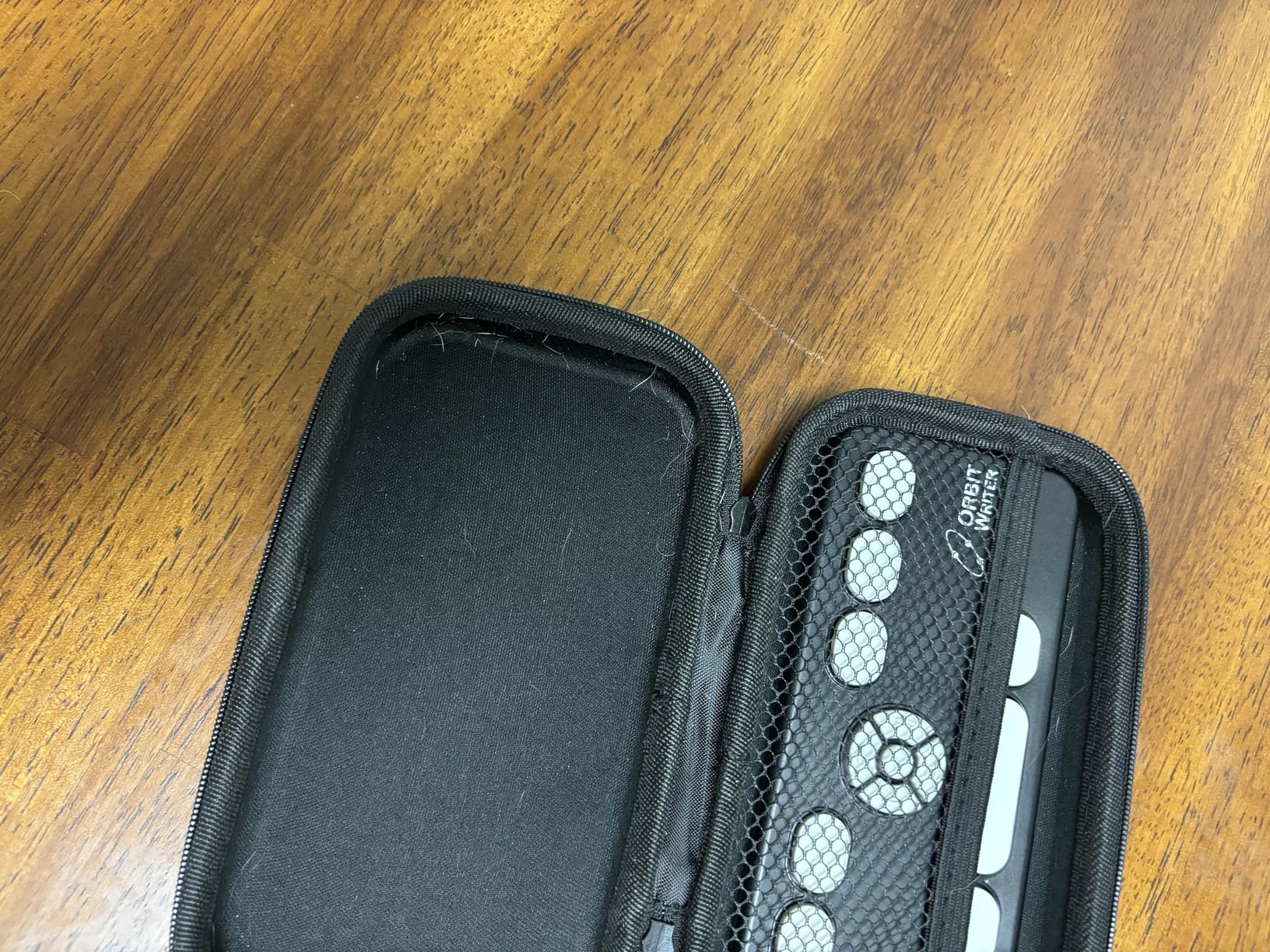This case is perfect for the Orbit Writer bluetooth braille keyboard for the blind.