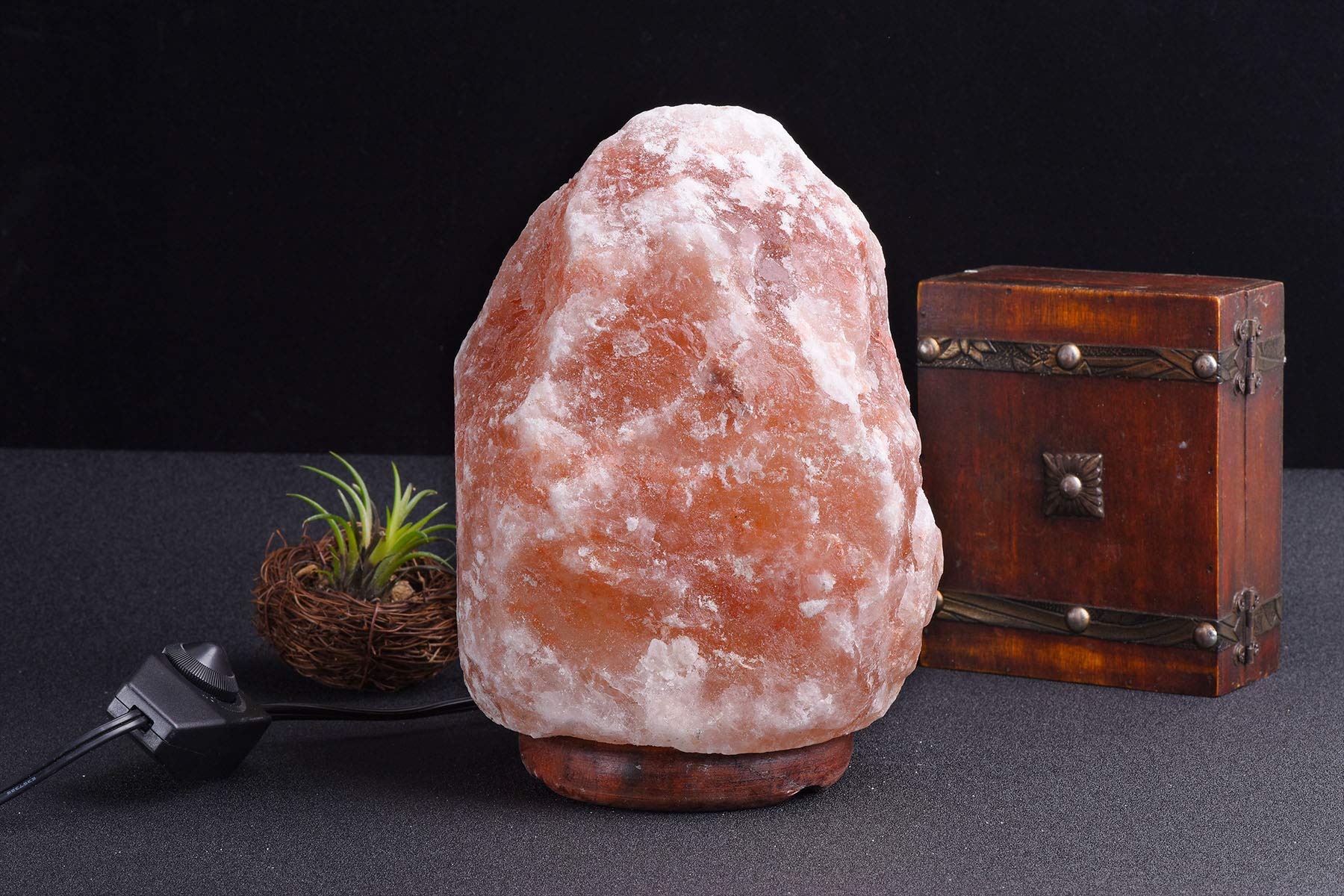 Amazon | Himalayan塩ランプNatural Glow Crystal Rock with UL Listed