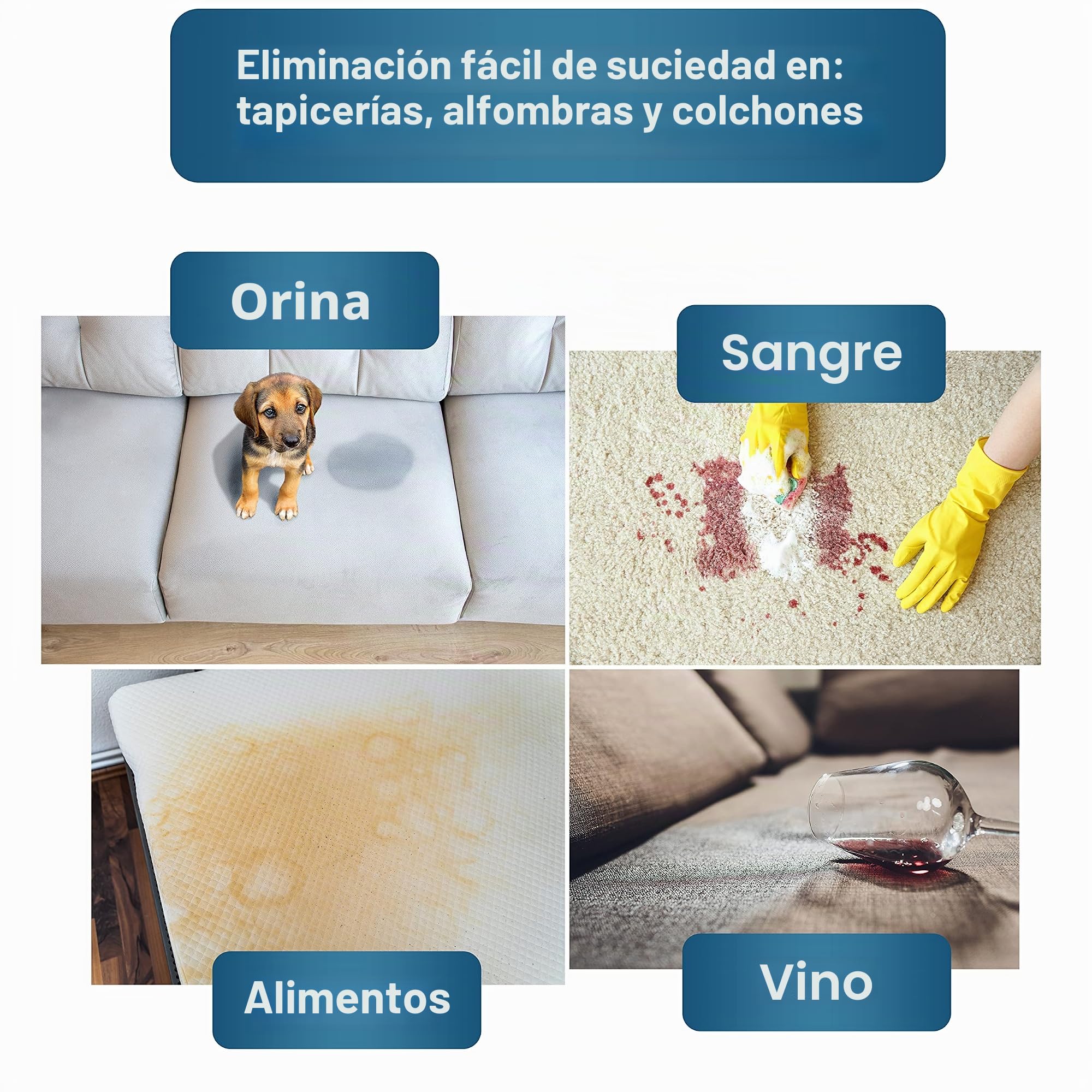 KLARBERG 1L Limpiador Textil Concentrado para Sofá Alfombras y Asientos de Coche | Limpia sofá alfombra asientos de coche y moqueta profundamente. Fórmula concentrada compatible con dispositivos y uso manual.