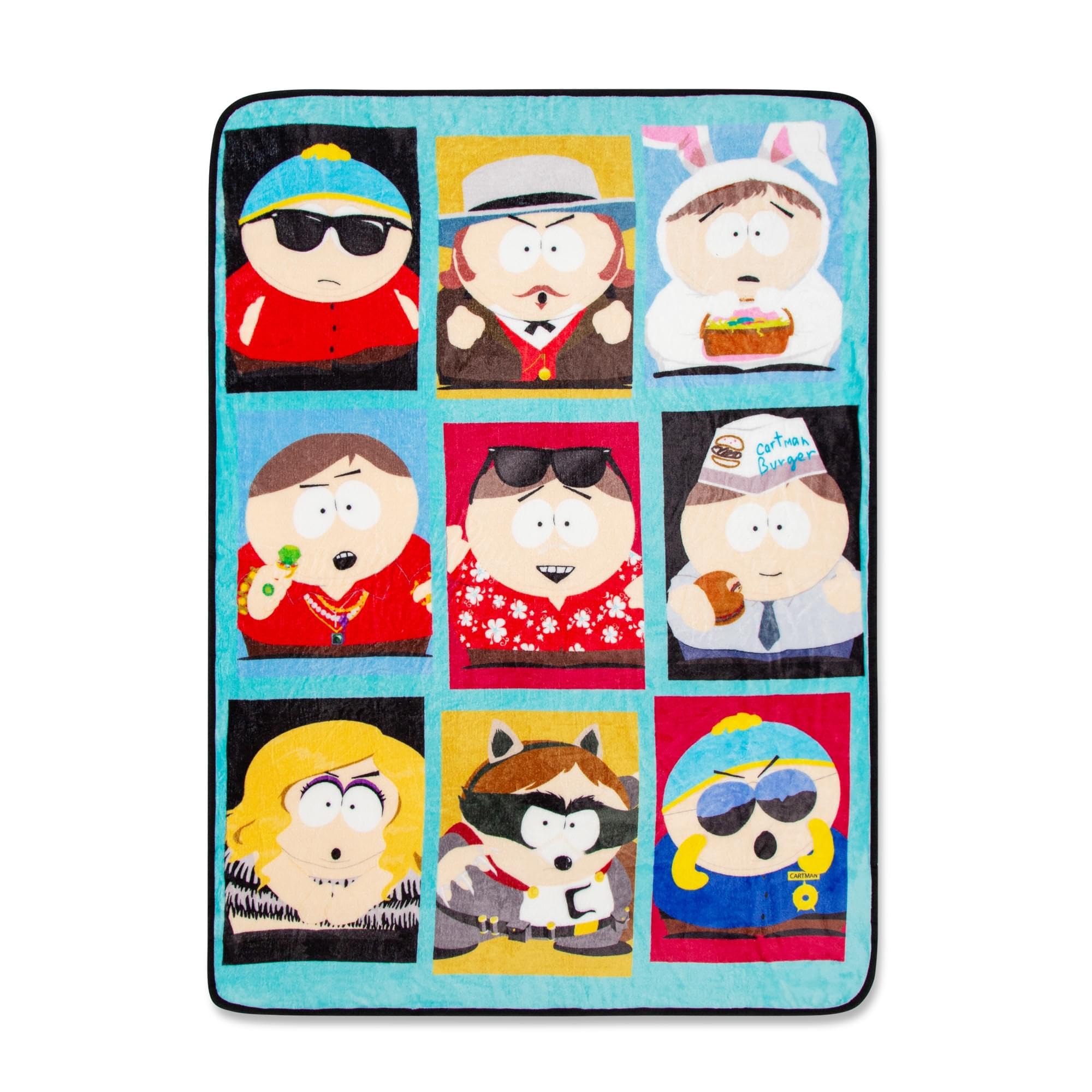 South Park Eric Cartman Raschel Throw Blanket | Soft Polyester Cover for Sofa, Bed | 45 x 60 Inches