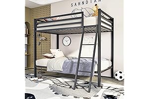 ikalido Cama Litera para Adultos de Metal