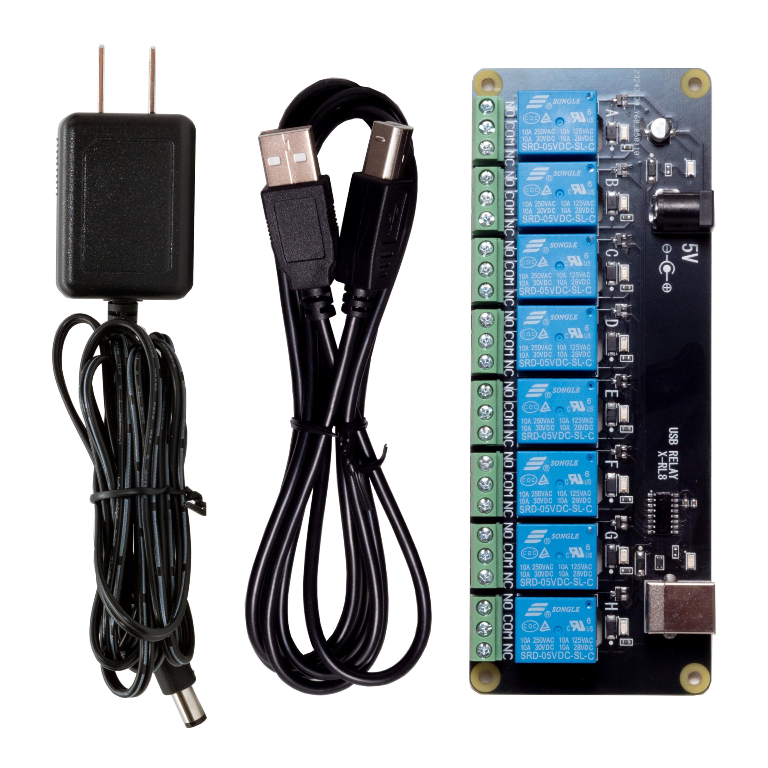 Amazon.co.jp: 最新USBリレーモジュール 8ch 簡単操作（シリアル通信で