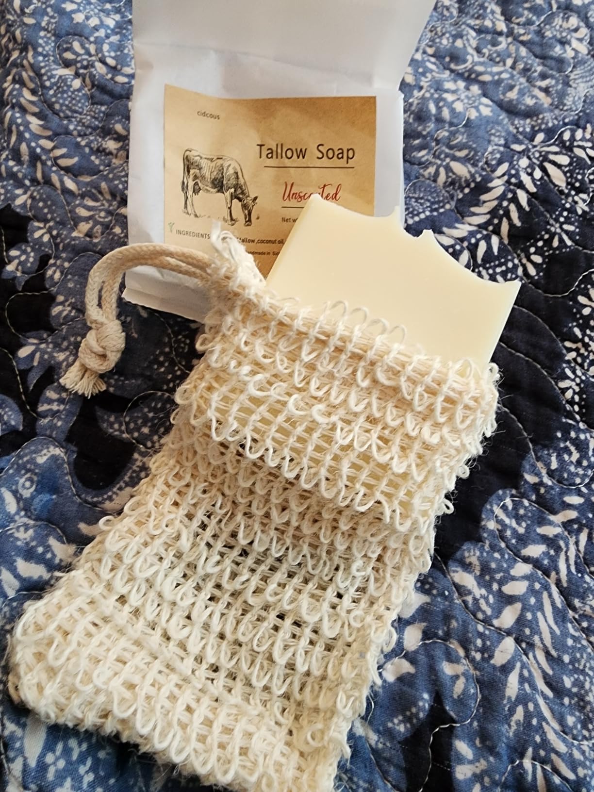 cidcous Grass-Fed Beef Tallow Soap, Handmade Beef Tallow Skincare, Body Butter, Gently Cleanses Sensitive Skin. (Luxury Tallow Soap)