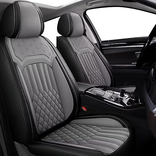 Fundas de asiento de automóvil para 2 asientos delanteros, aptas para Hyundai Sonata 2007-2023 2024 con compatible con bolsas de aire, accesorios de