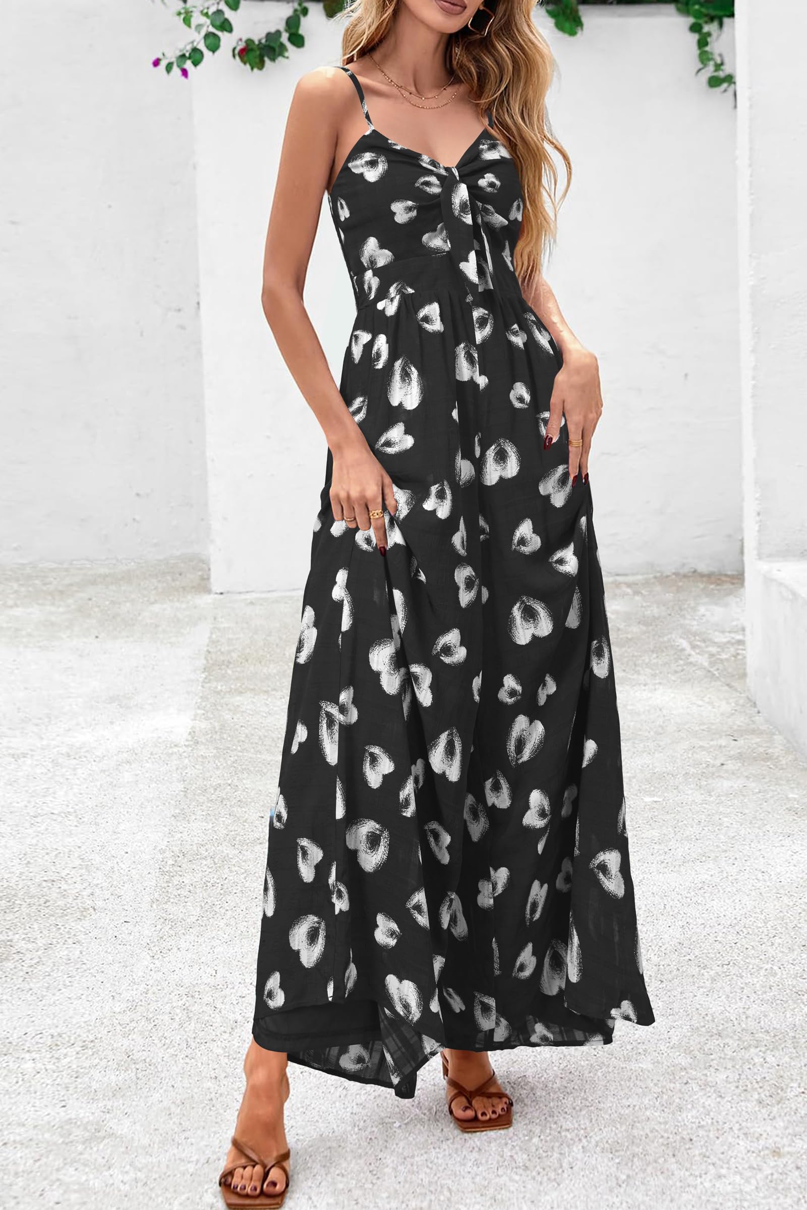 LAISHEN Damen Jumpsuit Combinaison pour femme, combishort à jambes larges, pantalon habillé