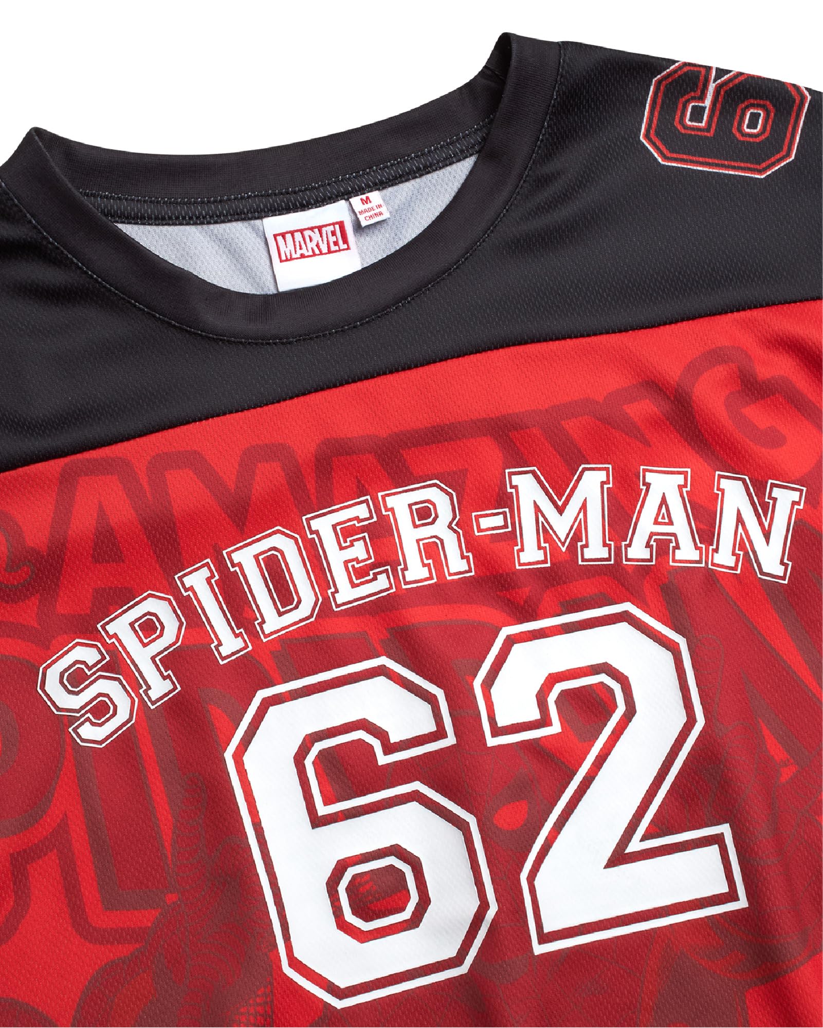 Marvel Maglia da baseball da donna Spider-Man – Novità Moda Spider-Man Uniforme Shirt – Spidey Jersey Top da donna (S-L)