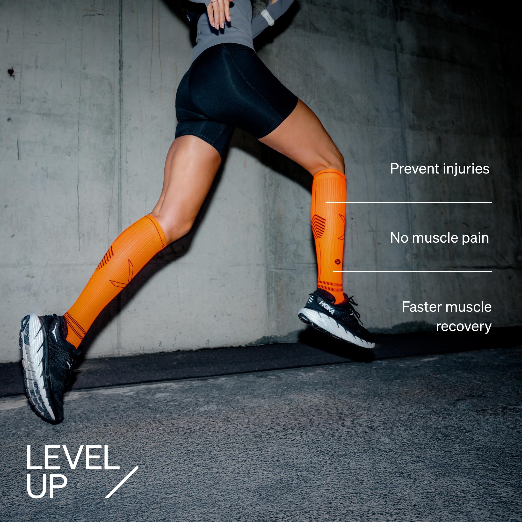 STOX Energy Socks Laufsocken Damen, Running Compression Socks Women, Kompressionsstrümpfe, Sportsocken, Stützstrümpfe, Kompressionssocken Sport
