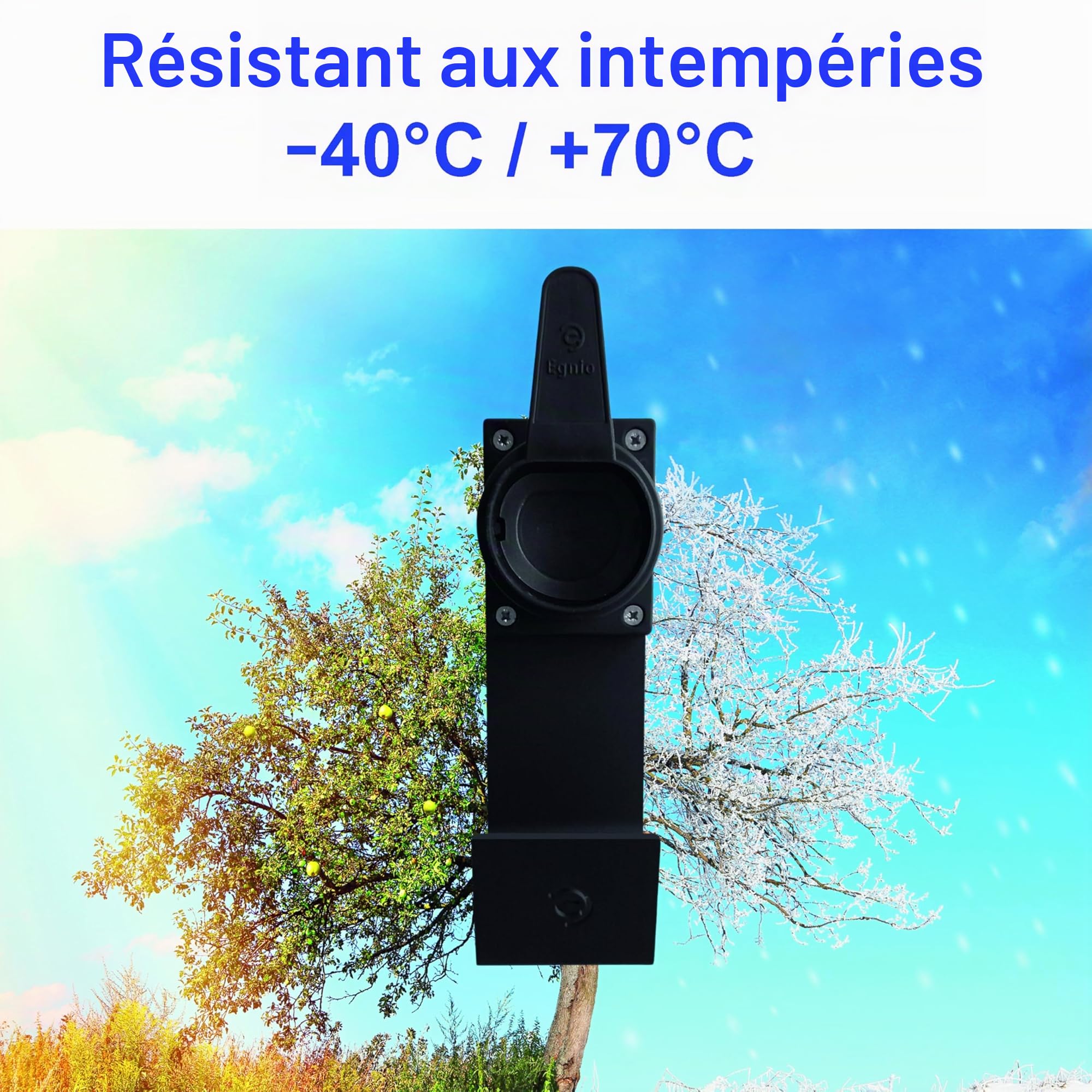 Support Mural de Chargeur Véhicule Électrique avec Prises IEC 51296-2, Support Résistant Aux Intempéries pour La Plupart des Câbles De Charge UE EV, Kit De Montage Inclus