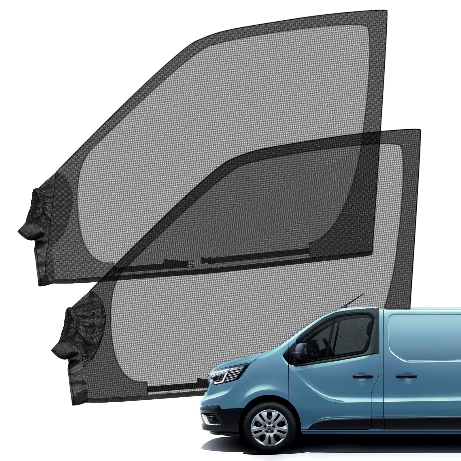 Mosquitera para Reemplazo Renault Trafic/Opel Vivaro/Nissan NV300 2001-2025, Mosquitera Magnética para Ventana Lateral 2 Piezas, Mosquiteras Insectos Transpirables para Acampar al Aire Libre