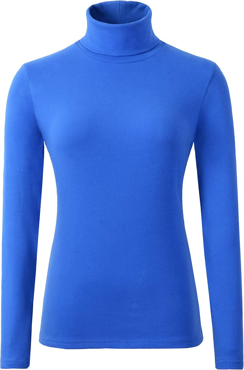Women's Soft Cotton Turtleneck Top Basic Pullover Sweater