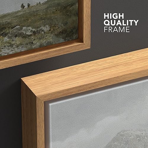 Miniatura 5 de wall26 Lienzo enmarcado de arte de pared, con estilo de época, de invierno, tormenta, montaña, valle, naturaleza, ilustraciones de área silvestre,