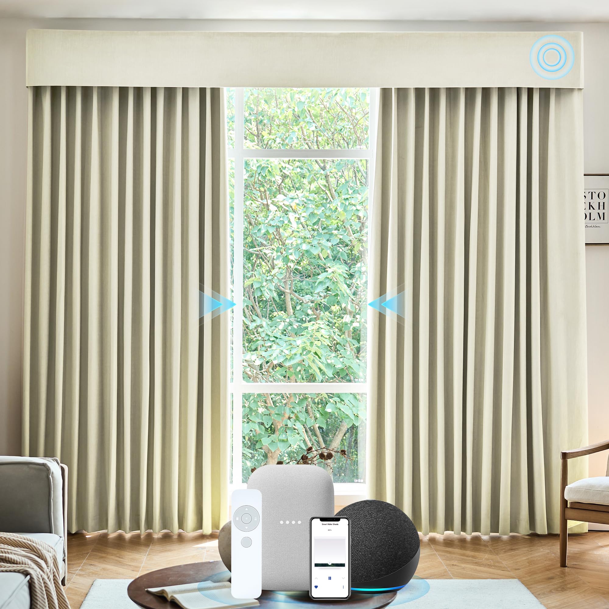 Amazon.com: Kerxwerd Smart Curtains Compatible with Alexa Google