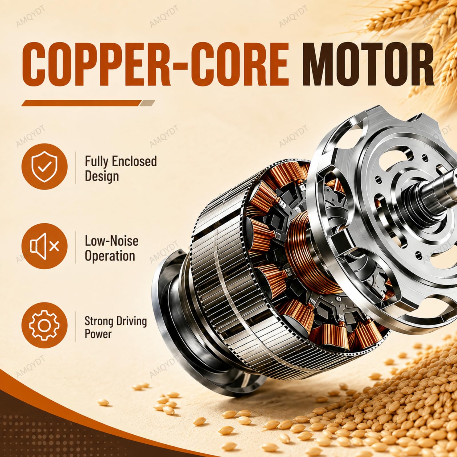 Trasportatore Elettrico A Coclea, Aspiratore per Cereali, Trasportatore Elettrico A Coclea da 1500 W 50 Hz con Tubo Flessibile da 1,5 M per Il Trasferimento di Cereali, Fertilizzanti, Cemento,