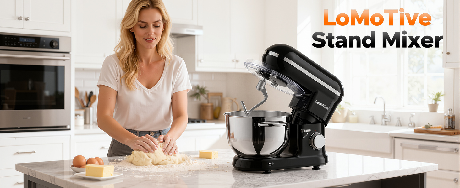 Amazon.com: 6QT Stand Mixer with Dual Handle Bowls, 660W Pure