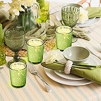 Vista 5 de Raiten 50 portavelas votivas de vidrio a granel, portavelas votivas para decoración de bodas, fiestas, centros de mesa para mesa, hogar, despedida