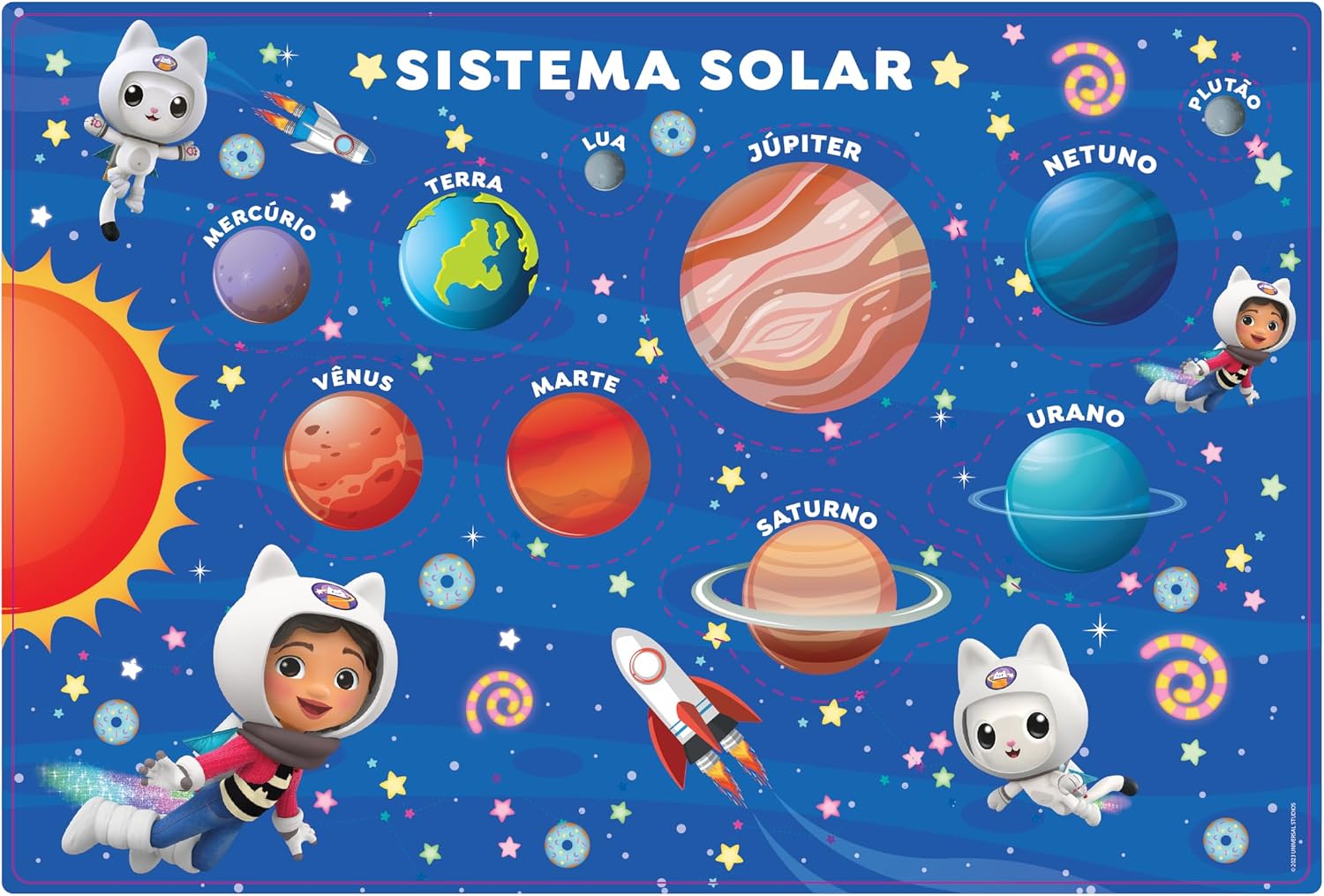 Gabby, Jogo educativo Conhecendo o Sistema Solar, Mimo brinquedos