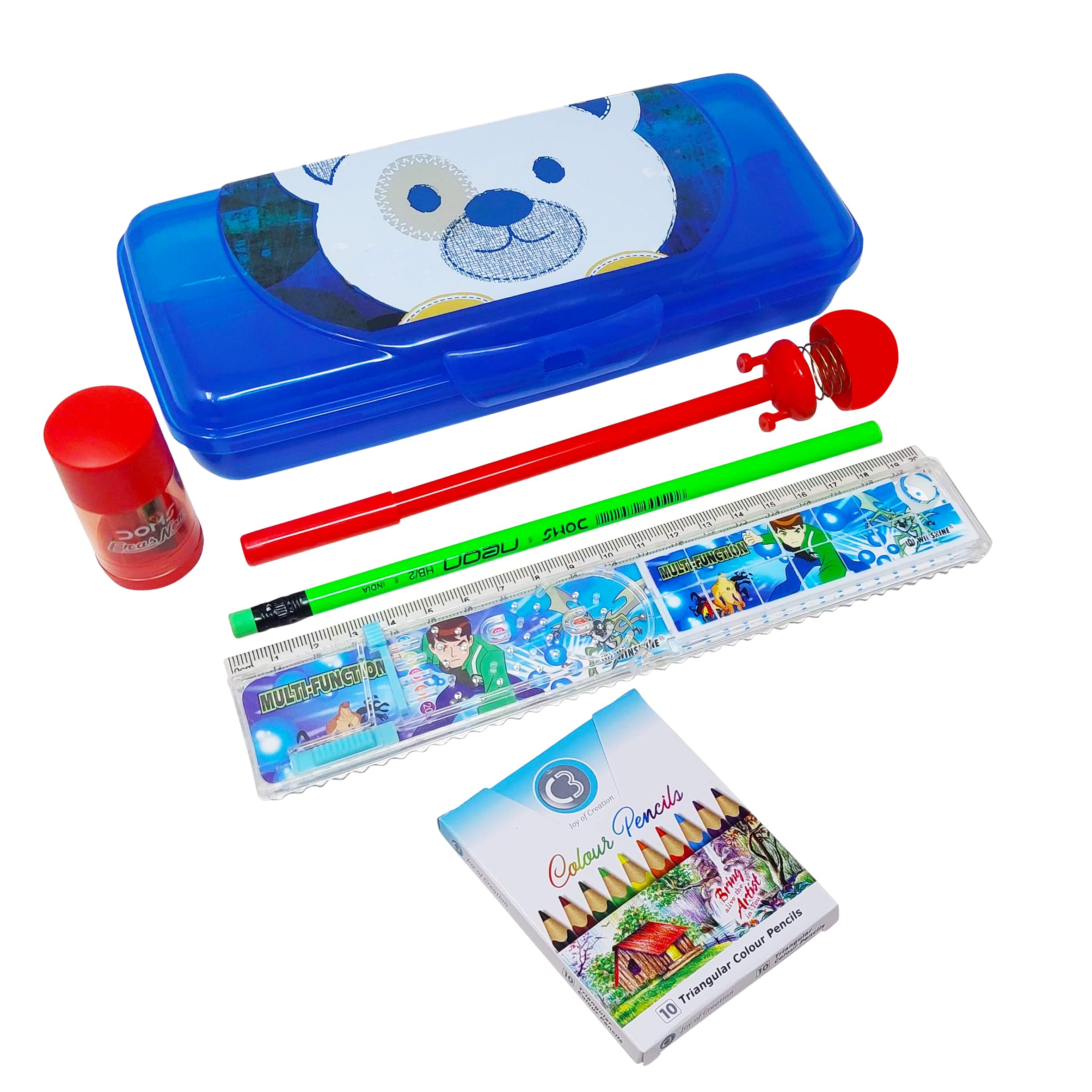 See full amazon price history chart for PARTEET Push Lock Plastic Pencil Box with Stationery Items 1 Pen, 1 Pencil, 1 Scale, 10 Pencil Colour, and 2in1 Eraser Sharpener for School Kids- Pencil Box, Birthday Return Gift for Kids(Assorted) PARTEET Push Lock Plastic Pencil Box with Stationery Items 1 Pen, 1 Pencil, 1 Scale, 10 Pencil Colour, and 2in1 Eraser Sharpener for School Kids- Pencil Box, Birthday Return Gift for Kids(Assorted) (B0C94KM8N2) Amazon Price History, Amazon Price Tracker