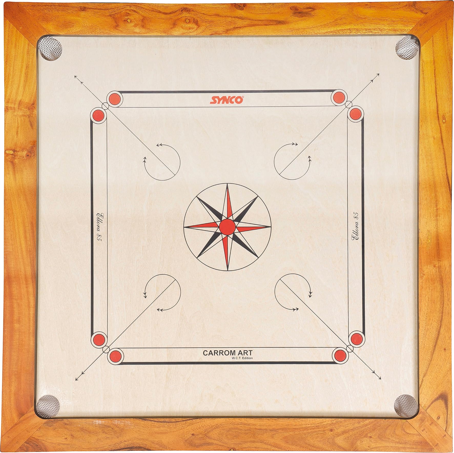 Asmodee - CARROM : Ellora - 85 cm - Jeu de Société pour Enfants dès 6 Ans
