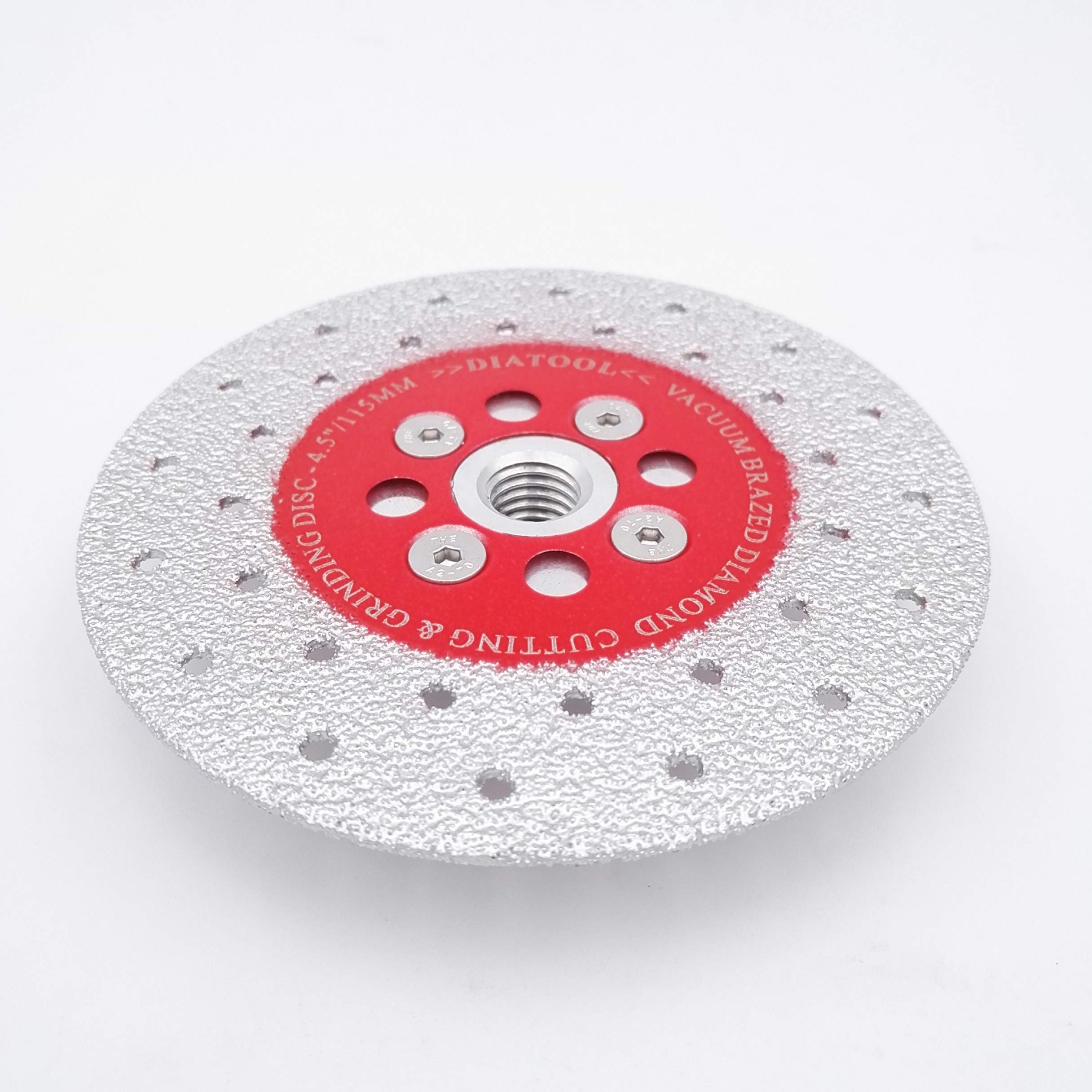 SHDIATOOL Dwustronna tarcza szlifierska do cięcia diamentowego 2 szt. 100 mm/115 mm najwyższej jakości lutowanie próżniowe gwint M14 szybkie cięcie kształtowanie szlifowanie marmuru ceramika