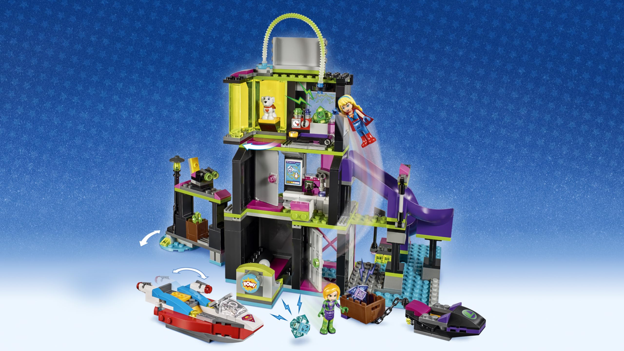 LEGO DC Super Hero Girls 41238 - "Die Kryptomite-Fabrik von Lena Luthor Konstruktionsspiel, bunt