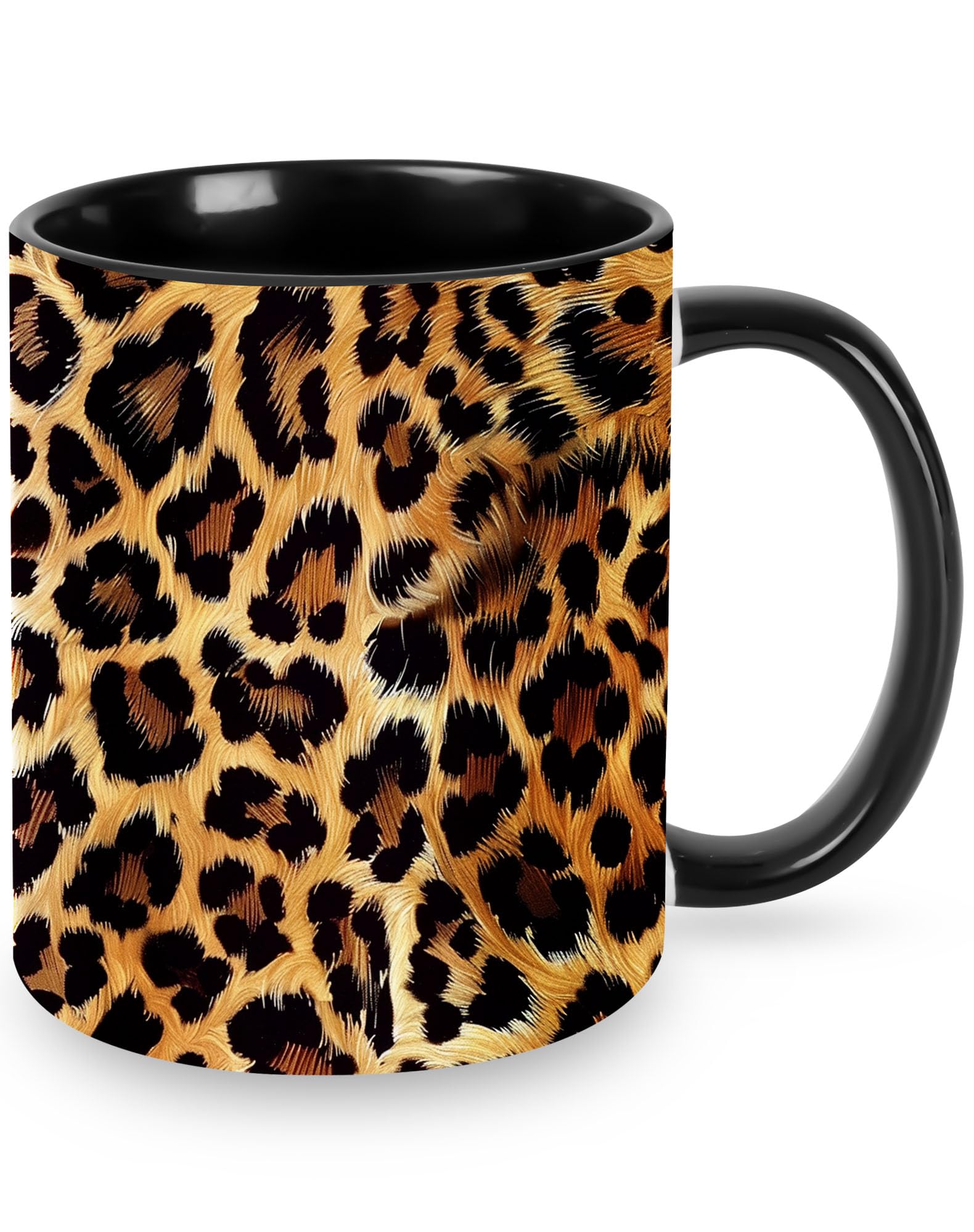 Amazon.com: sagacitrix Leopard Print Coffee Mug 11 Ounces Funny Ceramic Cup  Mug Coffee Cup for Women Men Applicable Microwave Decor : Home & Kitchen
