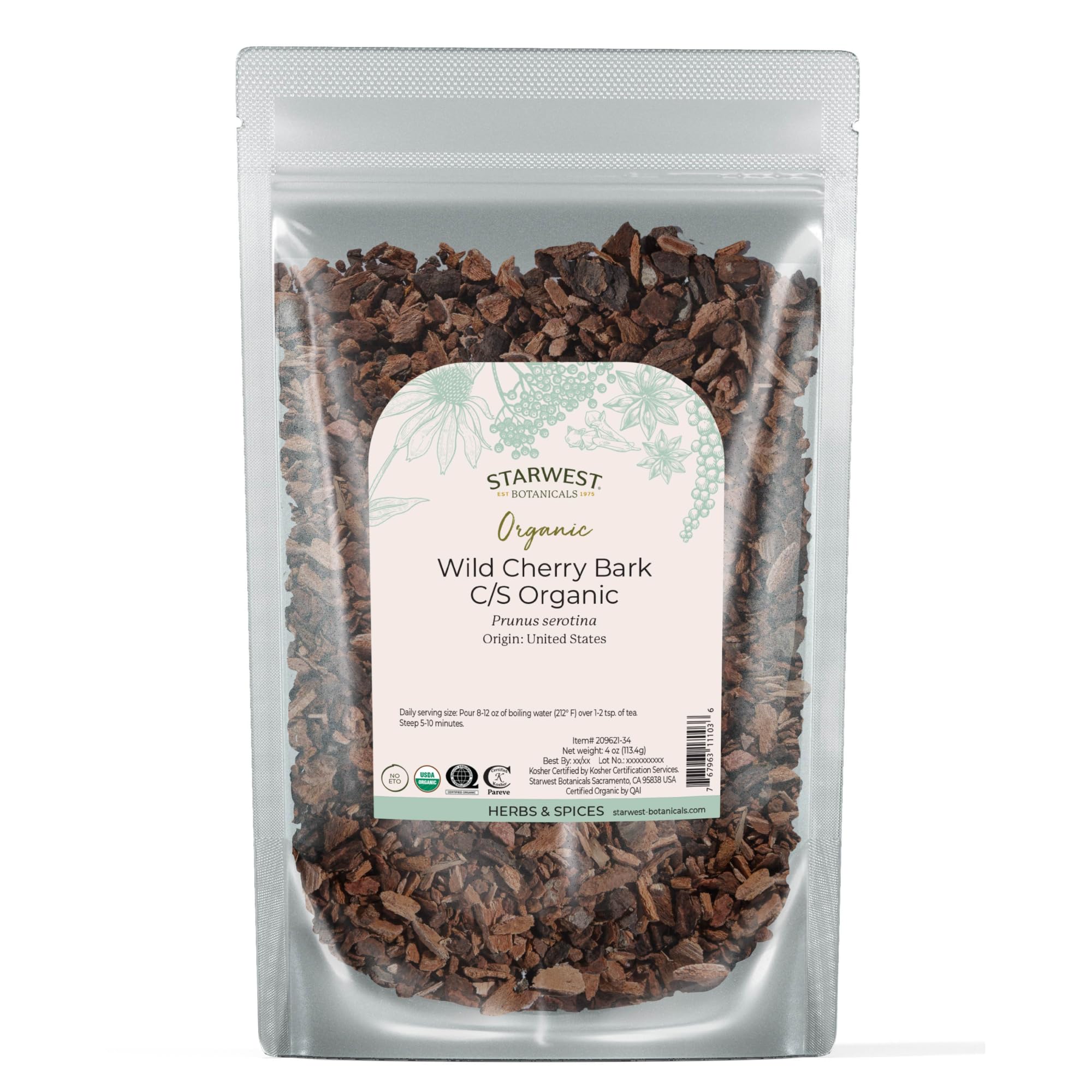 Amazon.com: Starwest Botanicals Wild Cherry Bark Organic - Dried