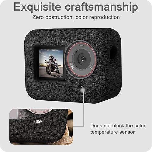 Miniatura 3 de FitStill Funda protectora de reducción de ruido a prueba de viento para DJI Osmo Action 5 ProAction 4Action 3, funda de esponja para parabrisas y