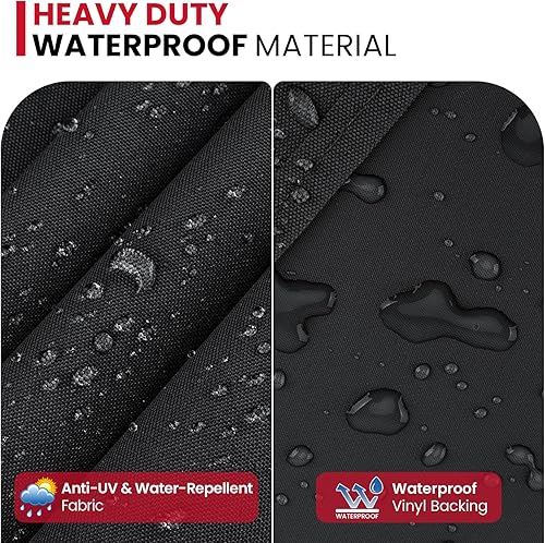 Miniatura 4 de Unicook Funda para parrilla compatible con Weber Q2000 Q300 Q3000 Q3200 Series con carro, en comparación con Weber 7112, resistente al agua,