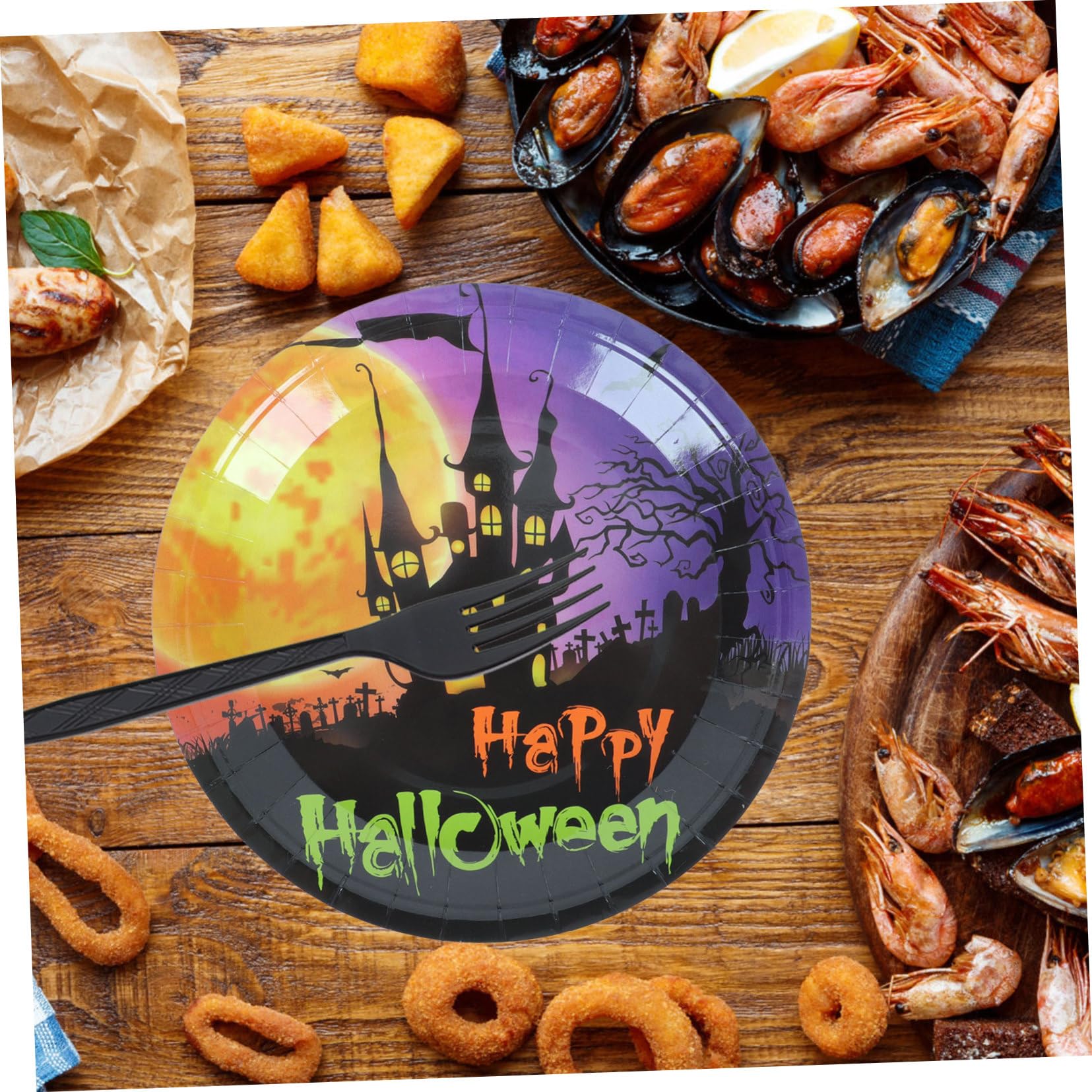 Amazon.co.jp: 51ハロウィンプレートハロウィンパーティーいて 