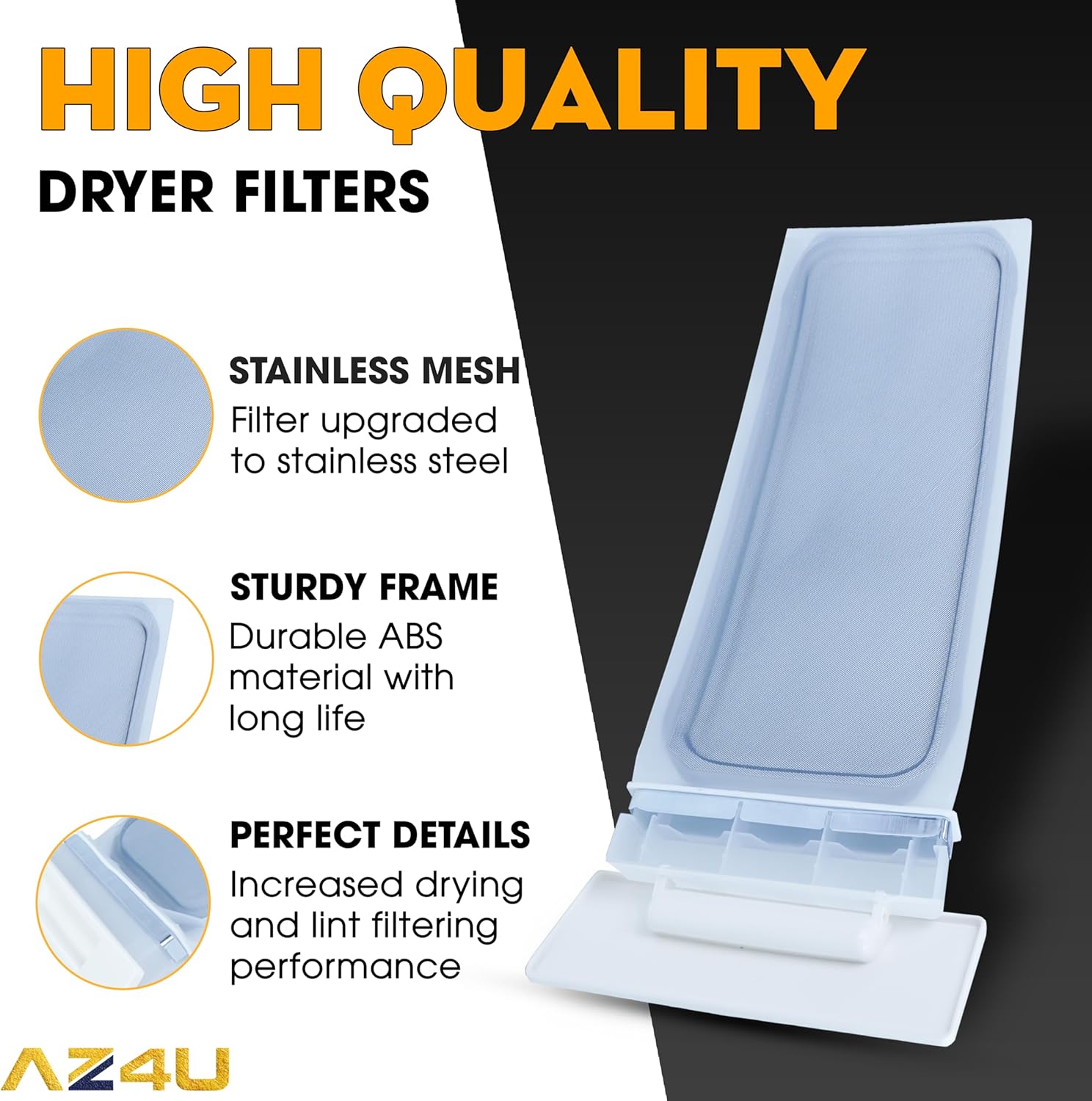 Dryer Lint Filter Screen Replaces For Whirlpool WED5100VQ1 WED5200VQ1 WED5300VW0 WED4900XW0 WED4815EW1 WED4800XQ0 WED4800BQ1 WED4800XQ1, Maytag MEDC215EW1 MEDC200XW1 MEDC400VW0 MEDC300BW0 MEDC200XW3
