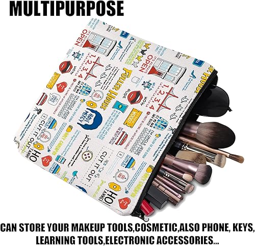 Miniatura 4 de Bolsa de maquillaje divertida para programas de televisión, cotizaciones de la casa más llena, regalo de programa de televisión, mercancía de casa