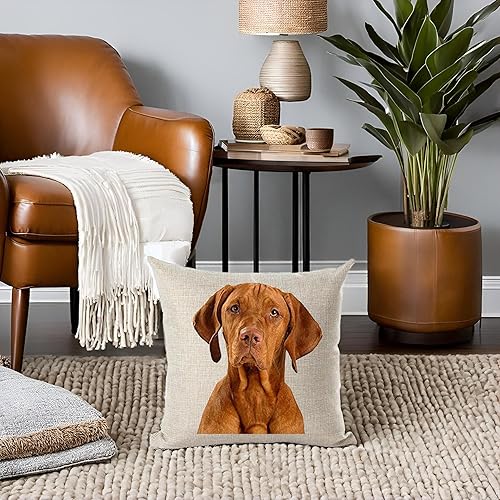 Miniatura 6 de FELENIW Funda de cojín para mascotas diseño de bulldog inglés Love People Friend Throw funda de cojín de algodón y lino material decorativo cuadrado