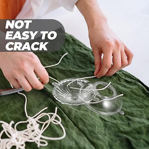 Miniatura 4 de EXCEART Moldes de vela flotante para bricolaje, 4 moldes votivos de plástico para velas votivas, multiusos para jabón, cubitos de hielo,