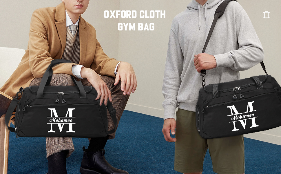 best monogrammed duffel bag leather canvas weekender personalized